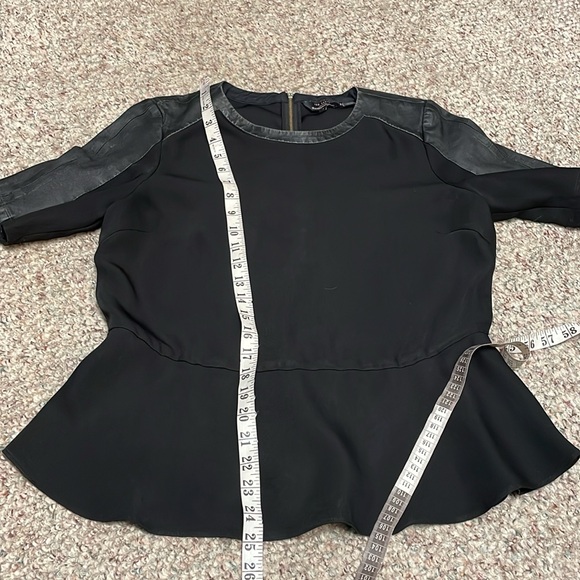 Ted baker leather trimmed top - Picture 5 of 6